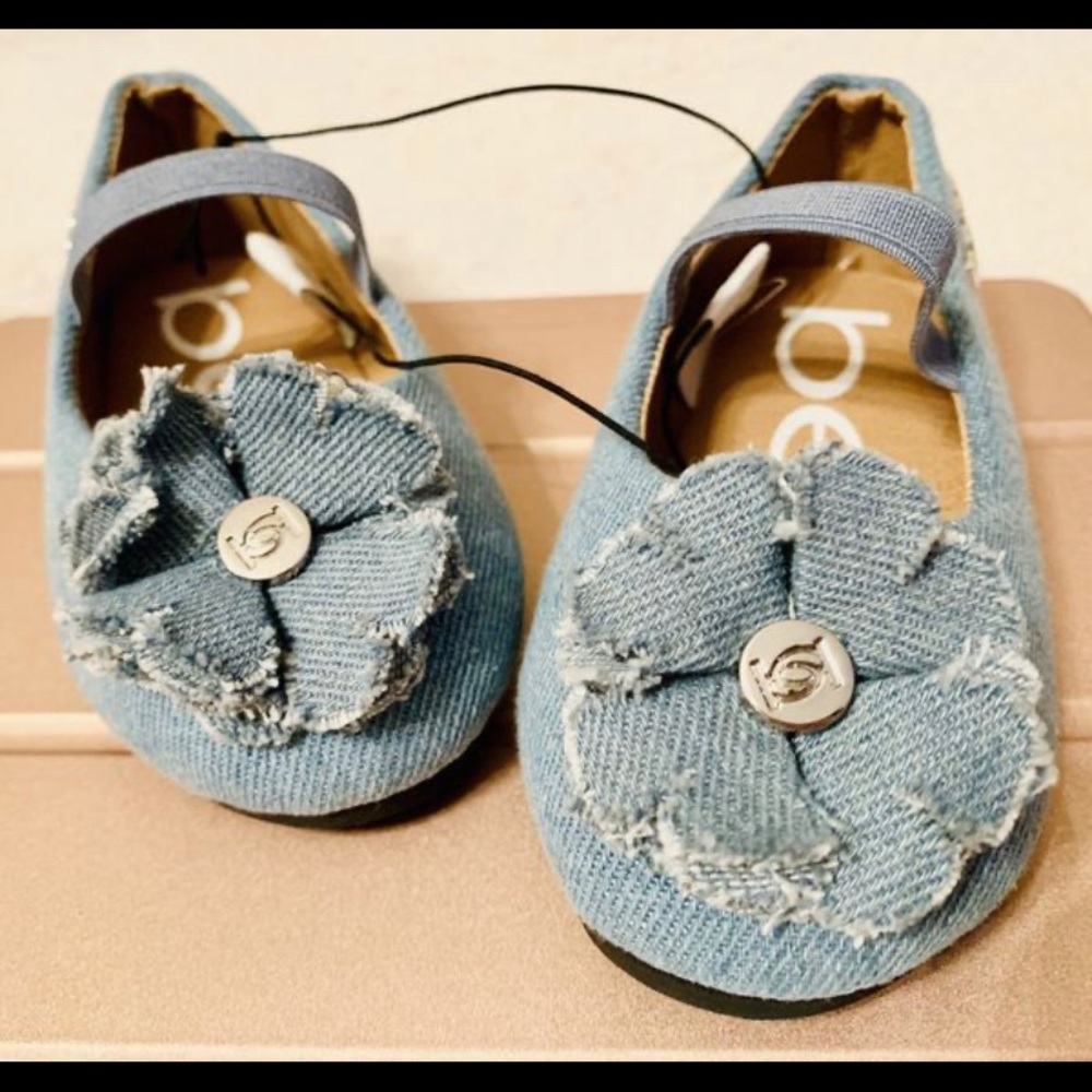 Girls Bebe baby doll flats